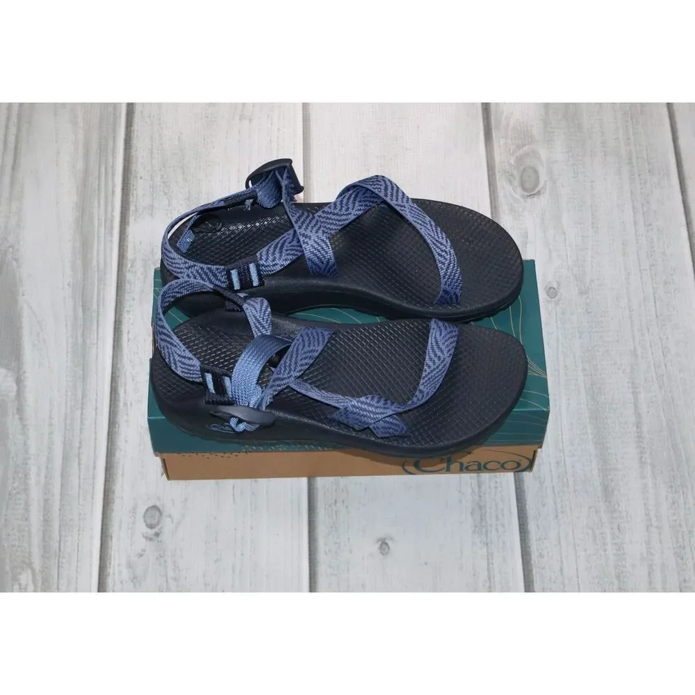 NEW Chaco Women's Z/Cloud 2 Adjustable Strap Cushioned Sandals Everely Navy Sz 8